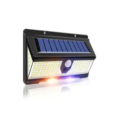 GENERICO - Lampara con Panel Solar para Exterior Jardin Pared