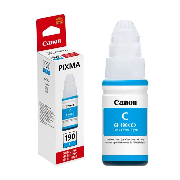 Tinta Canon 190 Cyan Botella 70ML