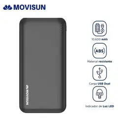 MOVISUN - POWER BANK 10.600MAH LION 01 CARGADOR BATERIA PORTATIL
