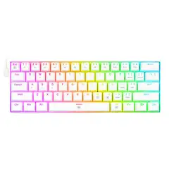 REDRAGON - Teclado Mecánico K630WRGB-BR DRAGONBORN Blanco Switch Brown