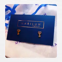 GENERICO - Aretes Acero - Llave Corazon Mod II Dorada