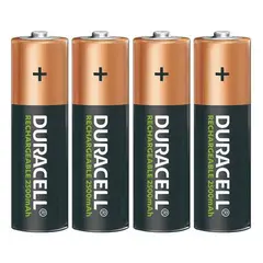 DURACELL - Pilas recargables AA 2500MAH Blister de 4 unidades