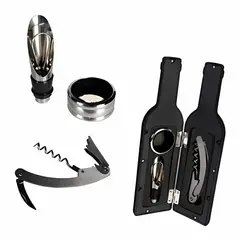 GENERICO - Kit de Herramientas para Abrir Vino 3 en 1