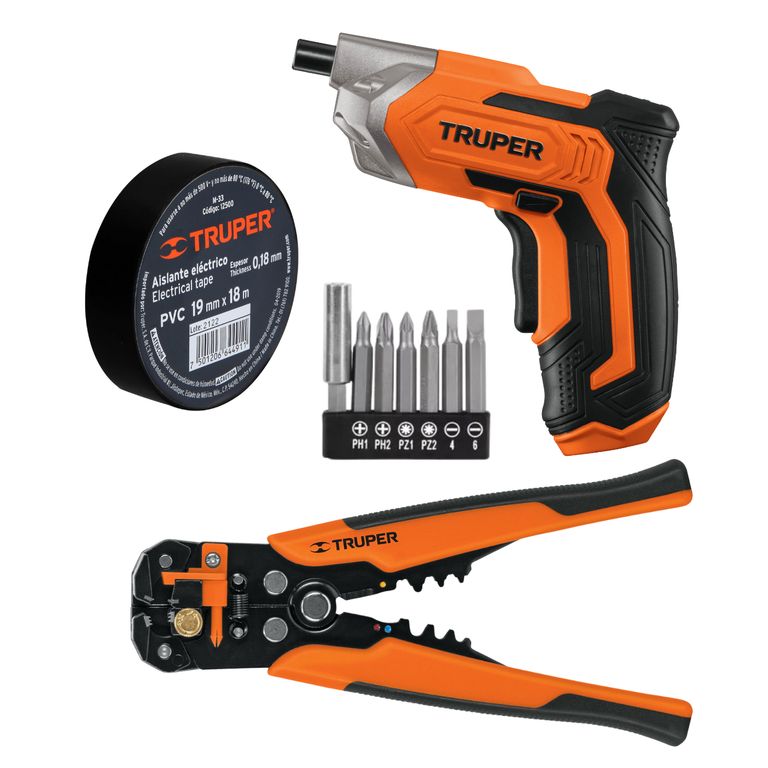 Combo Destornillador inalambrico 36v pelacable automatico