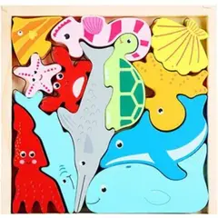 GENERICO - Rompecabezas Encajable con silueta de las figuras