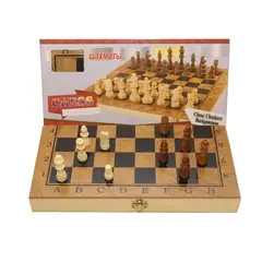 GENERICO - Juego De Ajedrez Grande Tablero Con Piezas De Madera