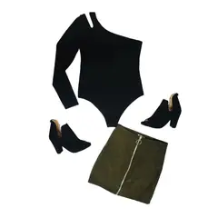 AMA OUTFITTERS - MINIFALDA FERNANDA CON CIERRE