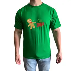 GENERICO - Polo Hombre manga corta diseño Galletita - Verde