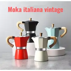 GENERICO - Cafetera italiana 6 tz rojo