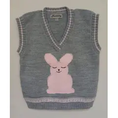 GENERICO - Pullover Chaleco Niña Gris Mandalay Knits