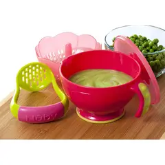 NUBY - GARDEN FRESH BOWL PARA HACER PAPILLA ROSADO