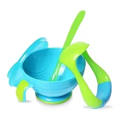 NUBY - GARDEN FRESH BOWL PARA HACER PAPILLA TURQUEZA