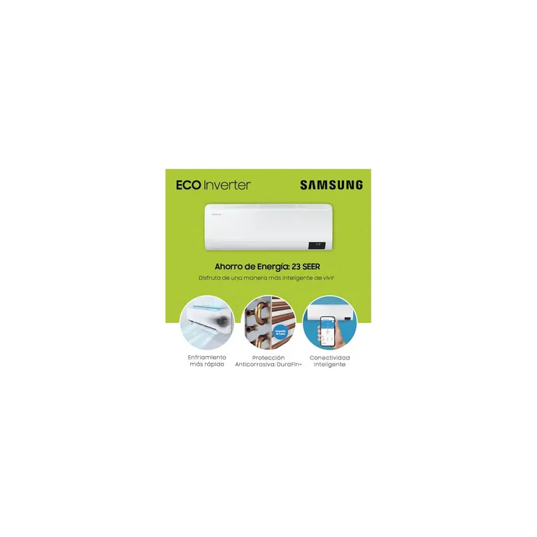 AIRE ACONDICIONADO SPLIT DE 18,000 BTU/H INVERTER FRIO SOLO