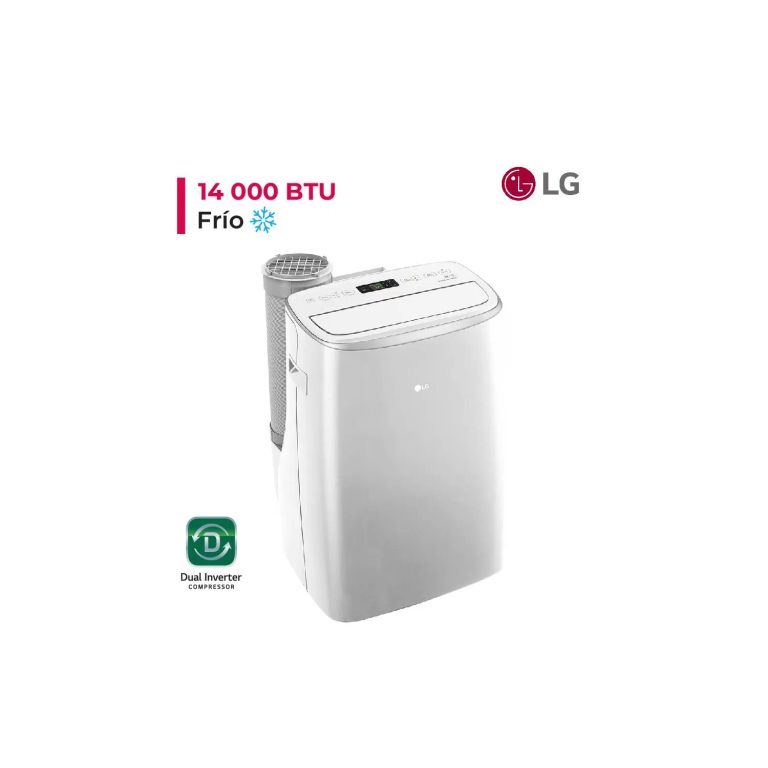 AIRE ACONDICIONADO PORTATIL DE 14,000 BTU INVERTER FRIO SOLO