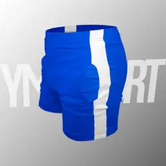 YML SPORT - Short de Entrenamiento Hombre - Short GYM Azul -