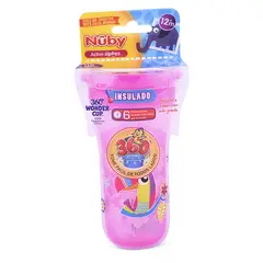 NUBY - Vaso 360 Wonder Insulada 270 Ml Rosado