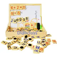 GENERICO - Pizarra Multifuncional con Letras y Números Imantados