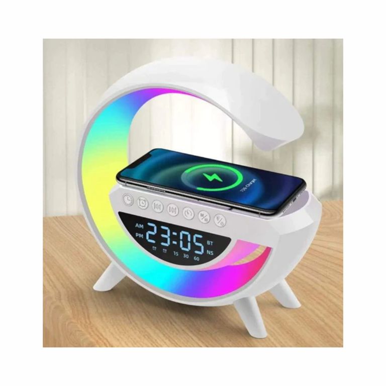 Lámpara G Parlante con Cargador mágnetico y luz Led 6 en 1