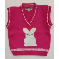 GENERICO - Pullover Chaleco Niña Fucsia Mandalay Knits