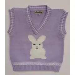 GENERICO - Pullover Chaleco Niña Lila Mandalay Knits