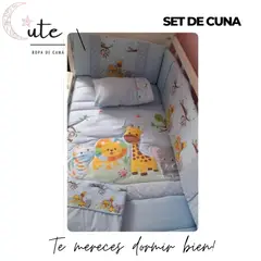 GENERICO - SET DE CUNA 100% ALGODÓN PIMA