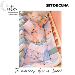 GENERICO - SET DE CUNA 100% ALGODÓN PIMA