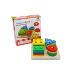 GENERICO - Torre Apilable Plantado de Figuras Geometricas