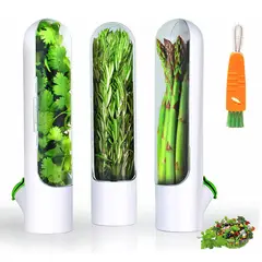 GENERICO - Pack x3 Conservador de hierbas verduras Herb Saver