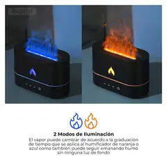 GENERICO - Humificador Fuego Portatil Ultrasonico Vaporizador Aroma