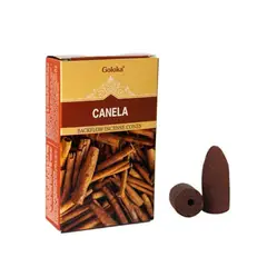 GENERICO - Incienso Goloka Cono Reflujo Invertido Canela