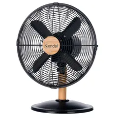 KENDAL - Ventilador sobremesa 12 Pulgadas KZF-1214D Metal Madera