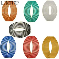 GENERICO - CINTA REFLECTIVA COLOR PLOMO PARA LLANTA DE MOTO