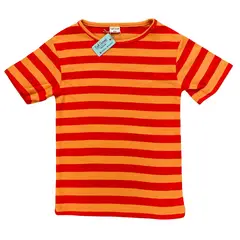 RED CARROT - Polo rojo y anaranjado rayado