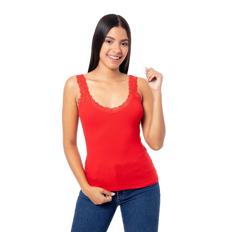 Tops Basico Rib Lycrado Aidyn Mujer