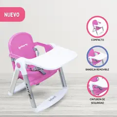 INFANTI - Silla de Comer Transportable Booster «EASY GO» Pink