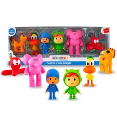 POCOYO - Set de Figuras Articulables y sus Amigos 6pcs