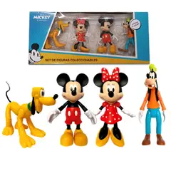 DISNEY - Set de Figuras Articulables Mickey Mouse y sus Amigos 4pcs
