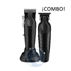 KEMEI - Combo Cortadora KM-2296 y Trimmer KM-2299
