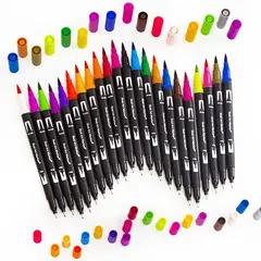 GENERICO - PLUMONES DUAL BRUSH 120PCS