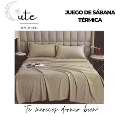 CUTE - JUEGO DE SÁBANA TÉRMICA DE 2 PLAZAS