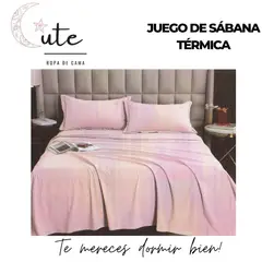 CUTE - JUEGO DE SÁBANA TÉRMICA DE 2 PLAZAS