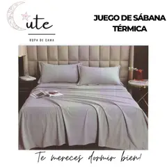 CUTE - JUEGO DE SÁBANA TÉRMICA DE 2 PLAZAS