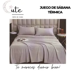 CUTE - JUEGO DE SÁBANA TÉRMICA DE 2 PLAZAS
