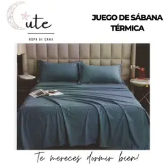 CUTE - JUEGO DE SÁBANA TÉRMICA DE 2 PLAZAS