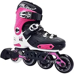 KRF - PATÍNES EN LINEA AJUSTABLE FREESKATE ROSA CON NEGRO