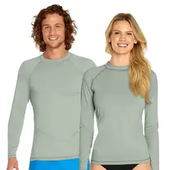 GENERICO - Polo Natacion Gris Unisex Ropa de baño - Talla 16 hasta XL