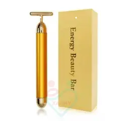 GENERICO - MASAJEADOR FACIAL CON VIBRACION DORADO ENERGY BEAUTY BAR