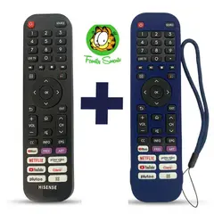 UNIVERSAL - Control Remoto Hisense Smart Tv Pequeño + Funda Azul Marino