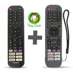 UNIVERSAL - Control Remoto Hisense Smart Tv Pequeño + Funda Plomo