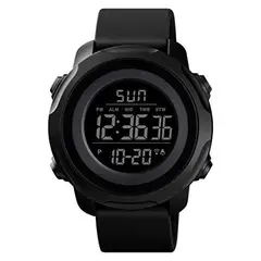 SKMEI - Reloj 1682 MIDE TU TEMPERATURA CORPORAL Y AMBIENTE NEGRO